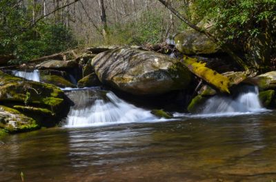 Fork In The Creek
To steall an old line, if you come to a fork in the creek.....take it. The left fork goest to the middle falls.
