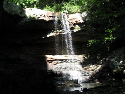 Little Spout
Summertime in PA and Cucumber is trying to show off in the Sunlight.

Located near Ohiopyle State Park
