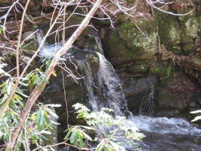 That wasn't so bad!
Coming back down I noticed this angle of the same falls I saw going up.
