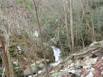 First View
high up on the trail, if it can be called a trail.
