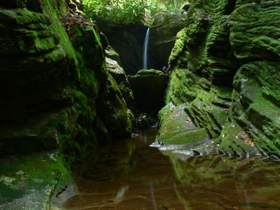 Reflections Of Dugger
Dugger Falls is often overlooked because of it's proximity to Linville Falls.

Just off The Blue Ridge Parkway at the far end of Linville Falls "paved" parking lot. A young Lady working at the park office was very helpful. Thoughtless of me not to get her name.

