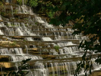 Veiled Stairway
Zoomed in on a portion of Twin Falls at Rock Island State Park. 
