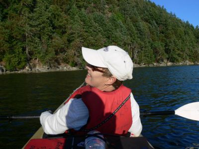 The C.O
Just like home,BJ giving orders but, from a Kayak. Well, I had the rudder and she had the........What was her function????
