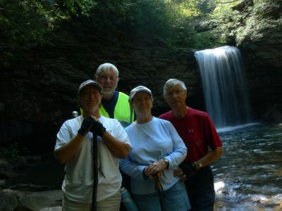 Flash Mob 
I just learned a new term and couldn't wait to use it. 

Don't you think this is an appropriate time for it's use? also kind of looks like an old folks home breakout.

L-R;  Molly, Lou, BJ, and some Oldalbatoss they picked up hitchiking.
