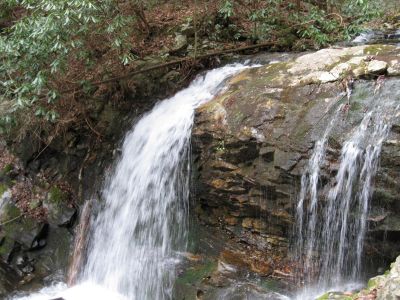 Savannah Falls
A small falls on Patty Creek in Unicoi County, TN
It had no name so I named it for my Granddaughter.

(Another story goes with this creek but, that will be in a later edition) 
