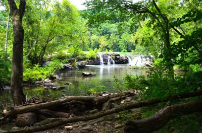 Center
Photo taken from the cente island belwo Sandstone Falls.
