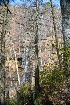 Yeah, Skunk.
Let's just say unusual name. Don't let the low rating fooll you. The road crosses the falls about midway up, the part in the photo. If you decide to photograph from the bottom youu are looking at a *** rating.

This part is about 150 ft high. See the house uon top? The falls come through their yard.
